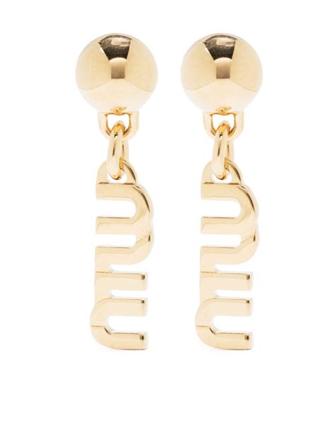 miu miu ohrringe|farfetch miu mia earrings.